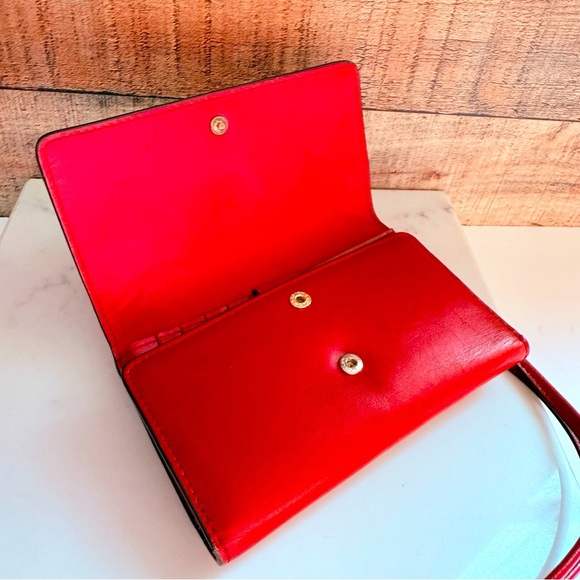 Coach Red Mini Slim Wallet Crossbody - Picture 6 of 14